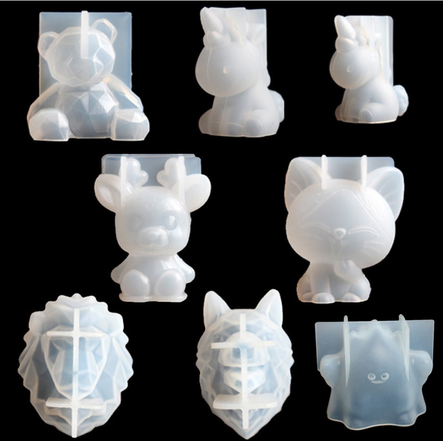Candle Making Supplies For Beginners - Przezroczysty jednorożec silikonowe formy z żywicy