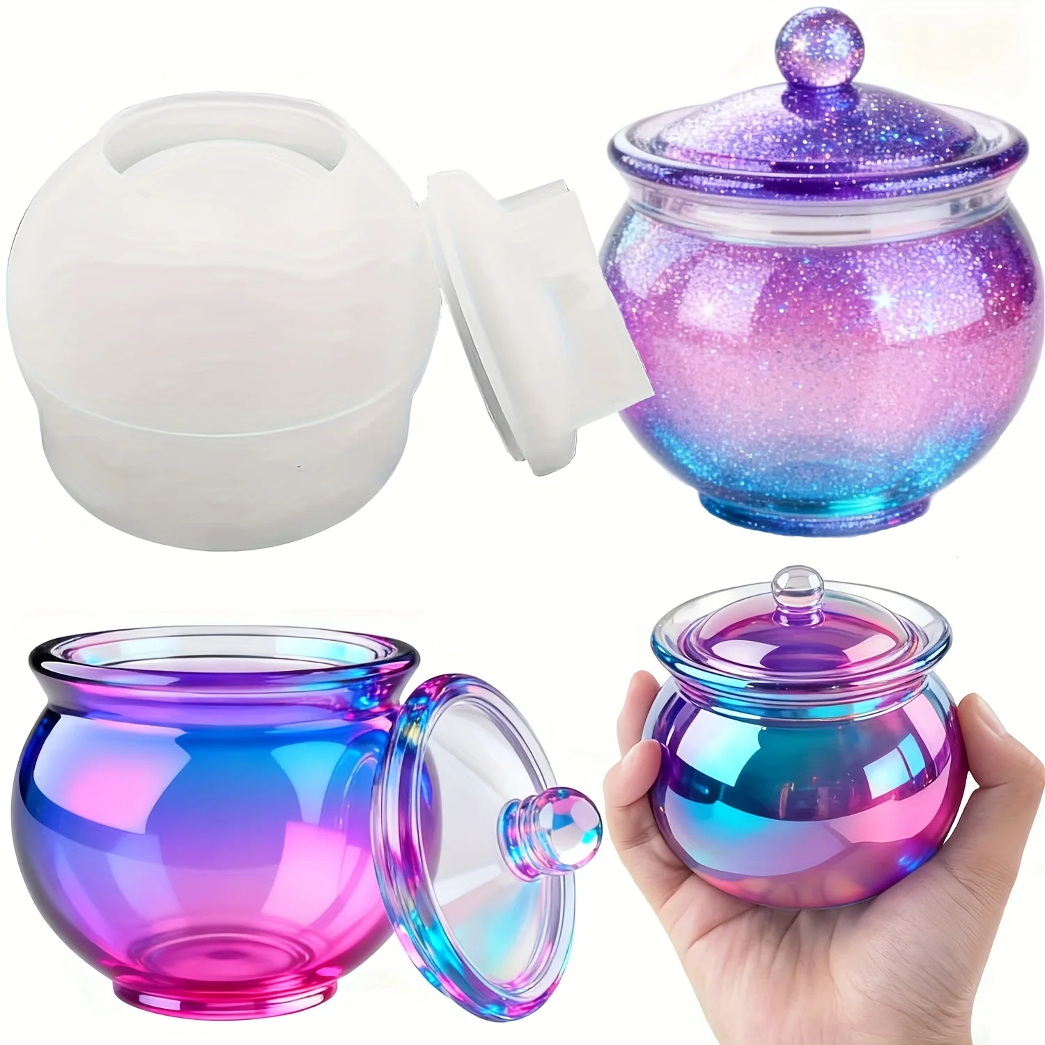 Candle Souvenir - 1 zestaw okrągłych form z żywicy