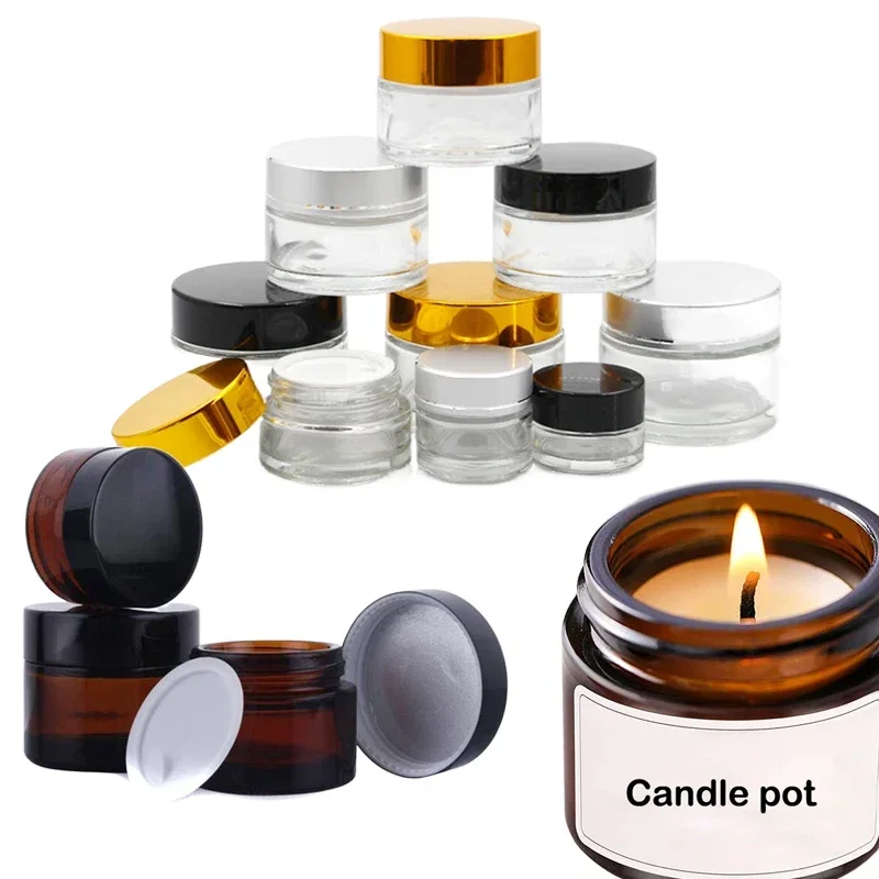5 sztuk 5g-100g Mini bursztyno – Candle Supplies Glass Jars recenzja i cena