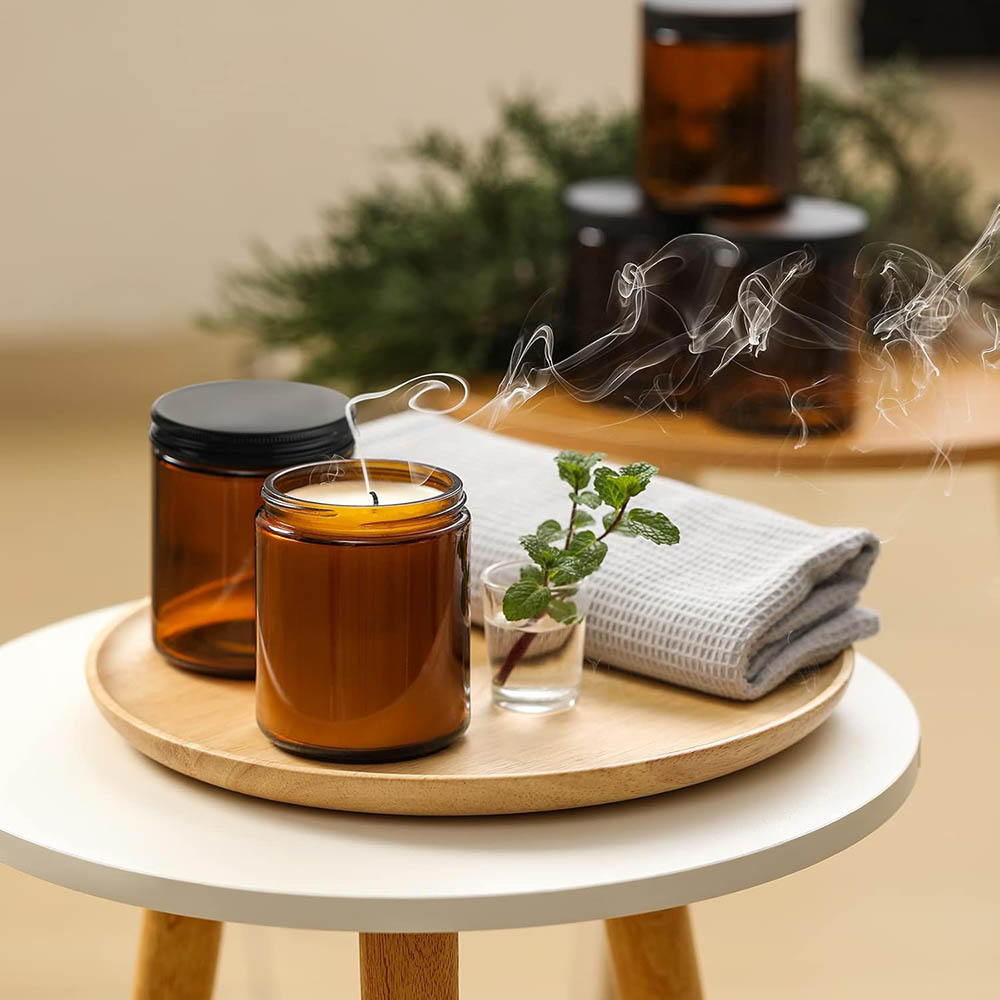 Słoiki z brązowego szkła o poj – Candle Supplies Glass Jars recenzja i cena